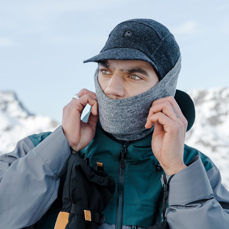 Eșarfă multifuncțională BUFF Merino Fleece black 7