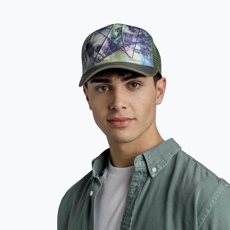 Șapcă de baseball BUFF Trucker Campast verde 131401.845.30.00 7