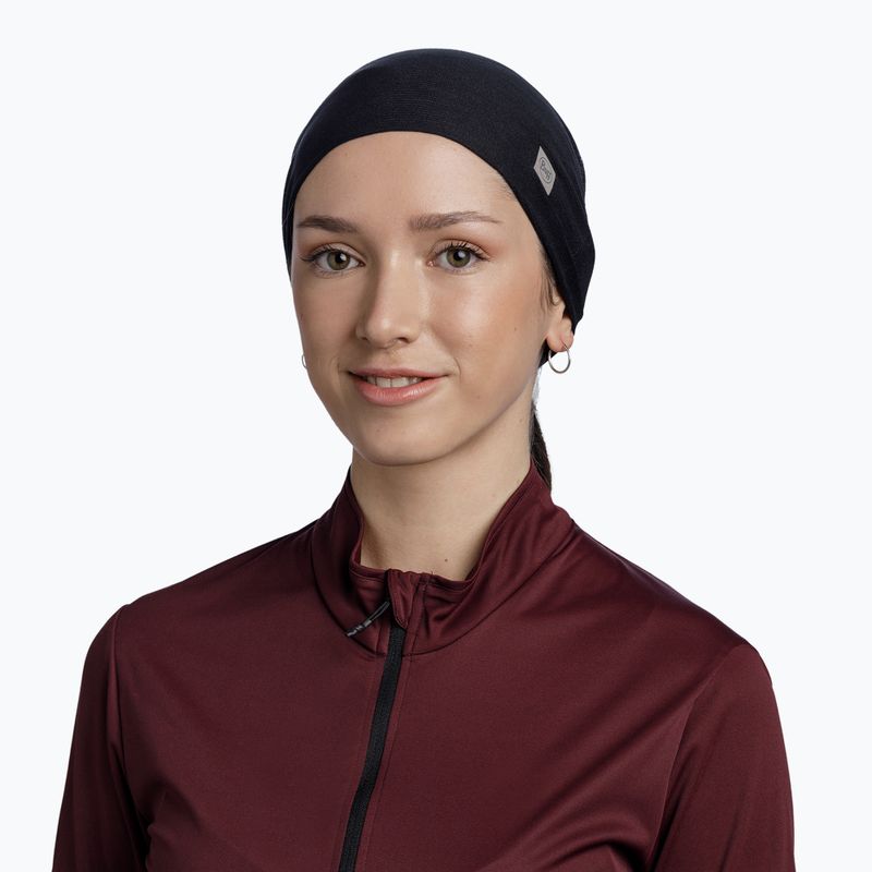 Eșarfă multifuncțională BUFF Underhelmet solid black 2