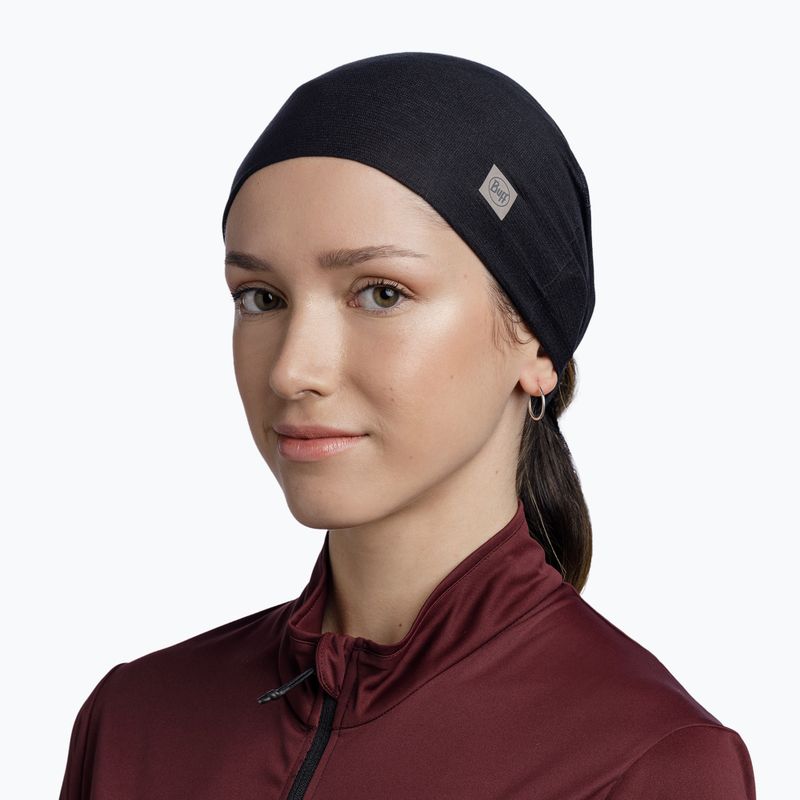 Eșarfă multifuncțională BUFF Underhelmet solid black 3
