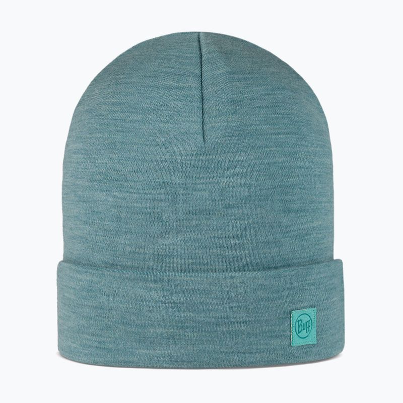 Căciulă de iarnă BUFF Heavyweight Merino Wool solid pool