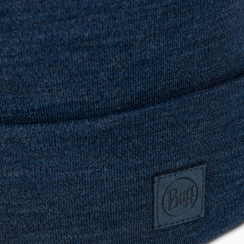 Căciulă de iarnă BUFF Heavyweight Merino Wool solid night blue 2