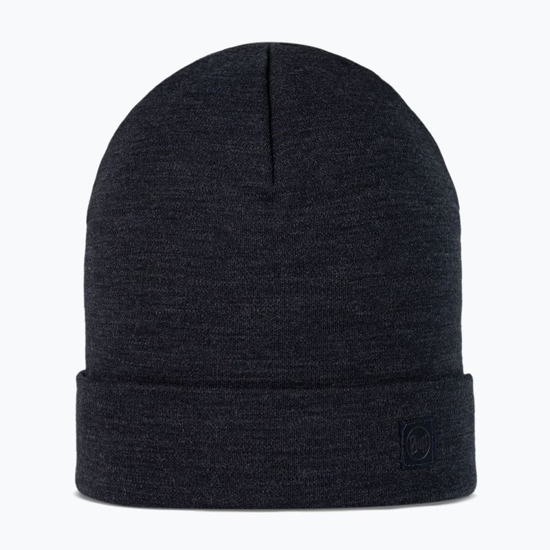Căciulă de iarnă BUFF Heavyweight Merino Wool solid indigo