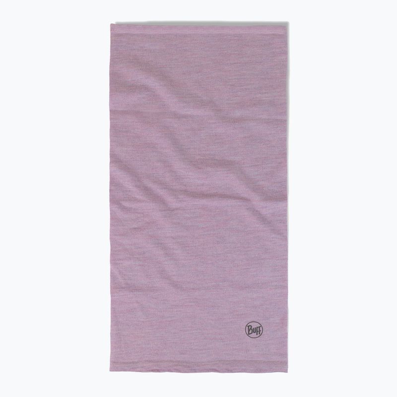 Eșarfă multifuncțională BUFF Midweight Merino Wool melange lilac sand 2