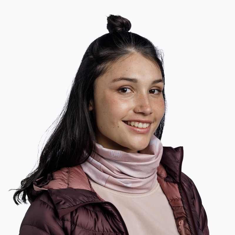 Eșarfă multifuncțională BUFF Thermonet liev pale pink
