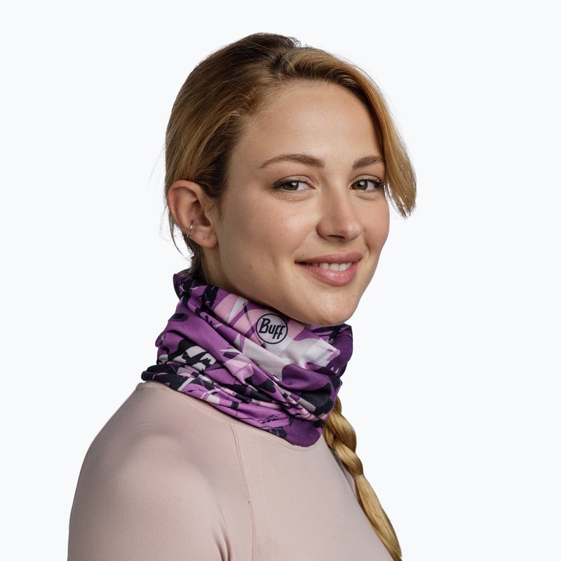 Eșarfă multifuncțională BUFF Original Ecostretch siary purple