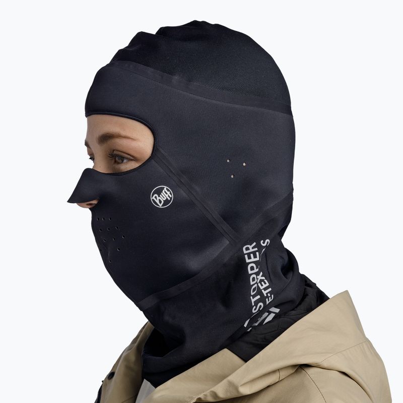 Cagulă BUFF Windproof solid black 4