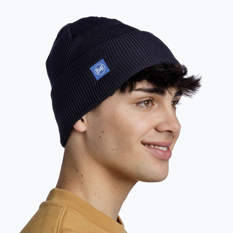 Căciulă de iarnă BUFF Crossknit night blue