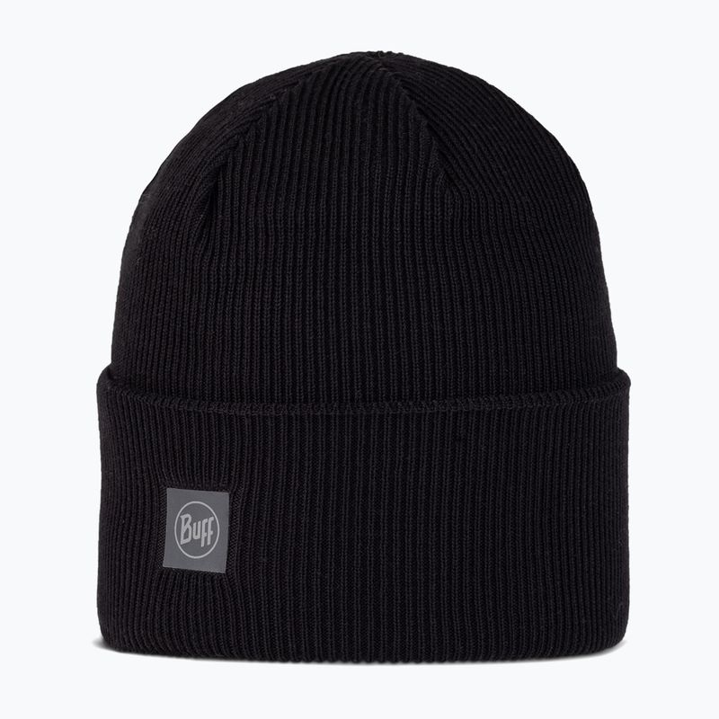 Căciulă de iarnă BUFF Crossknit solid black