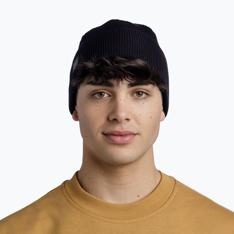 Căciulă de iarnă BUFF Crossknit solid black
