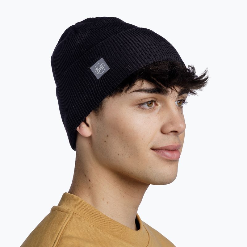 Căciulă de iarnă BUFF Crossknit solid black