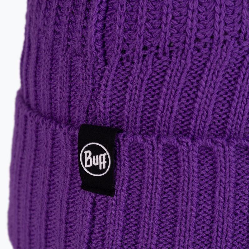 Căciulă de iarnă BUFF Knitted & Fleece Renso purple 2