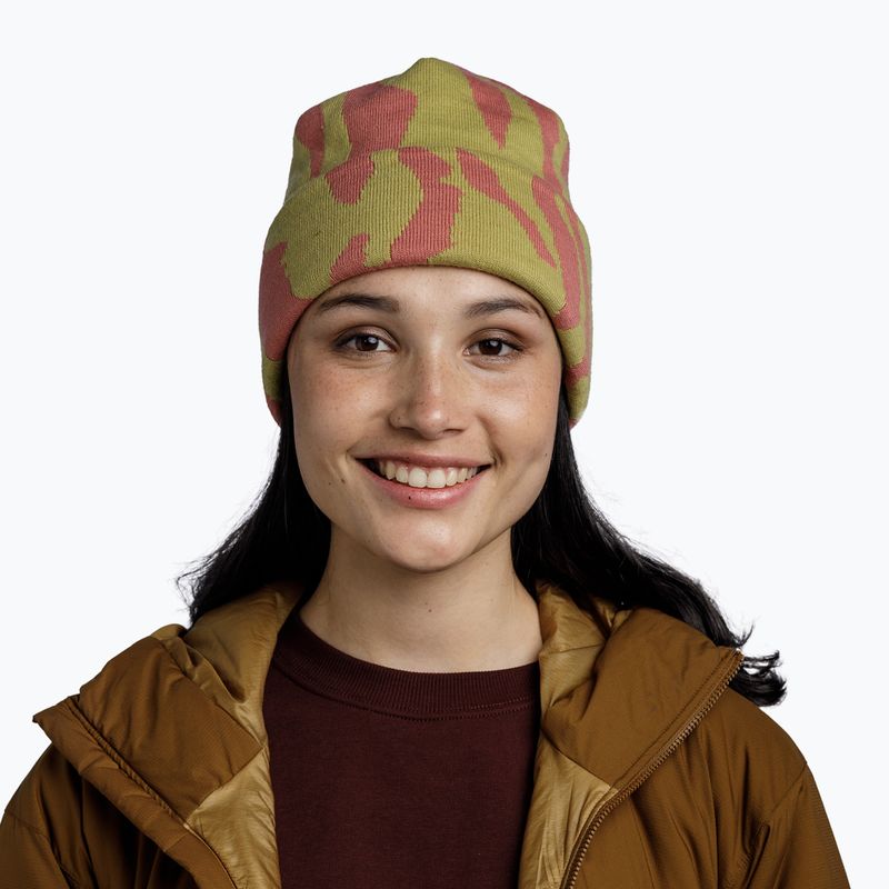 Căciulă de trekking BUFF Knitted Kyre citronella 3