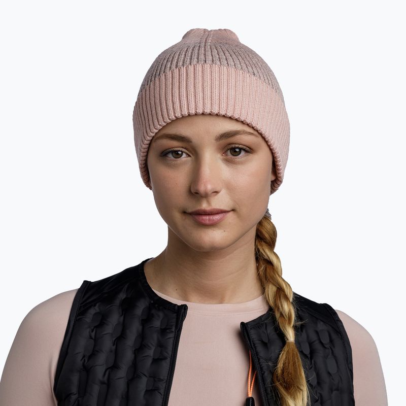 Căciulă de iarnă BUFF Merino Active pale pink 3