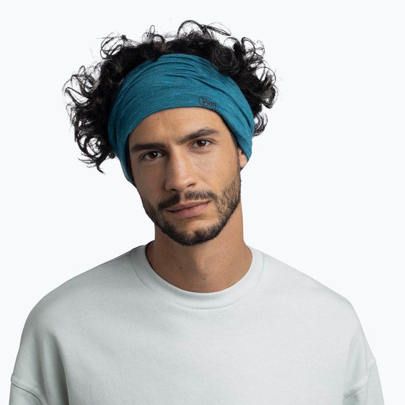 Eșarfă multifuncțională BUFF Lightweight Merino Wool teal 3