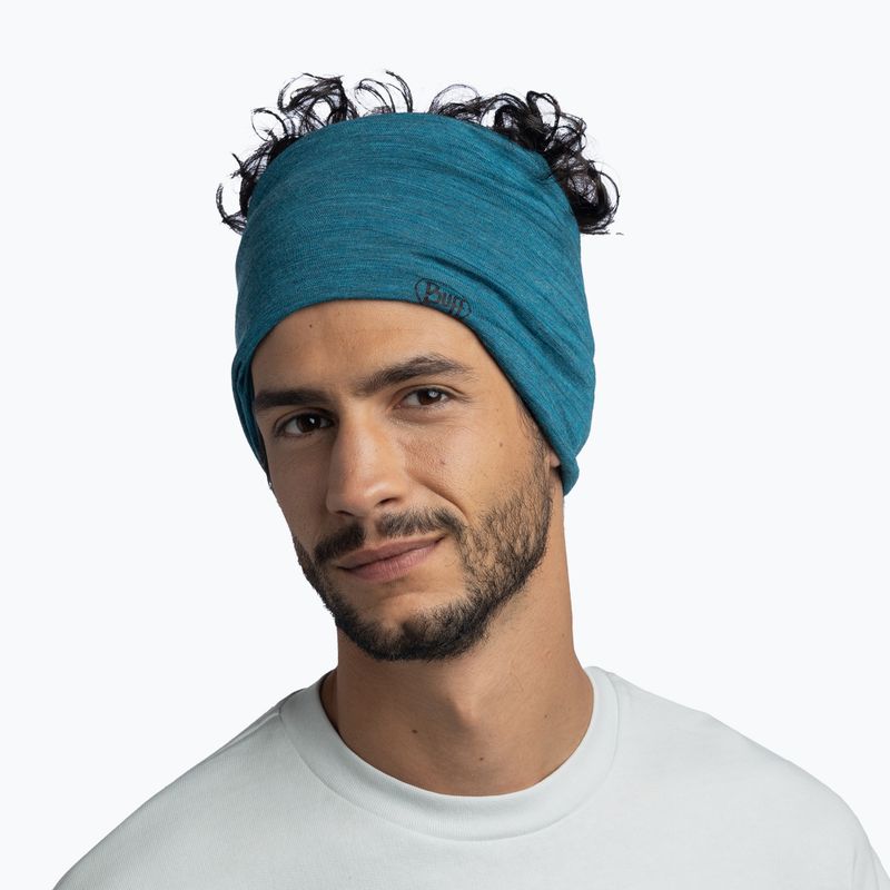 Eșarfă multifuncțională BUFF Lightweight Merino Wool teal 5