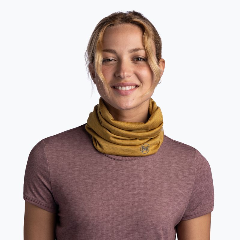 Eșarfă multifuncțională BUFF Lightweight Merino Wool multistripes maize