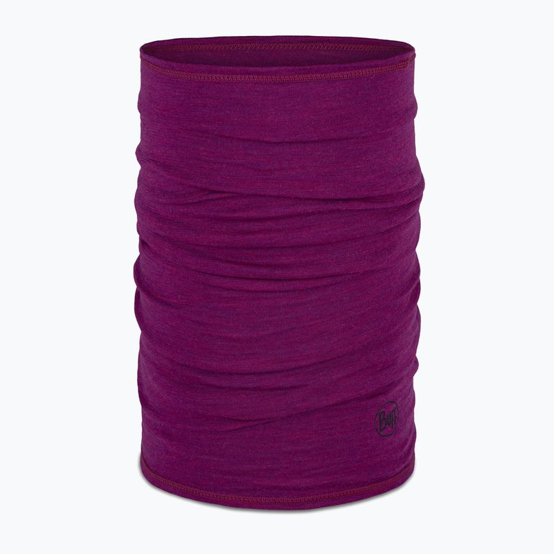 Eșarfă multifuncțională BUFF Lightweight Merino Wool solid magenta