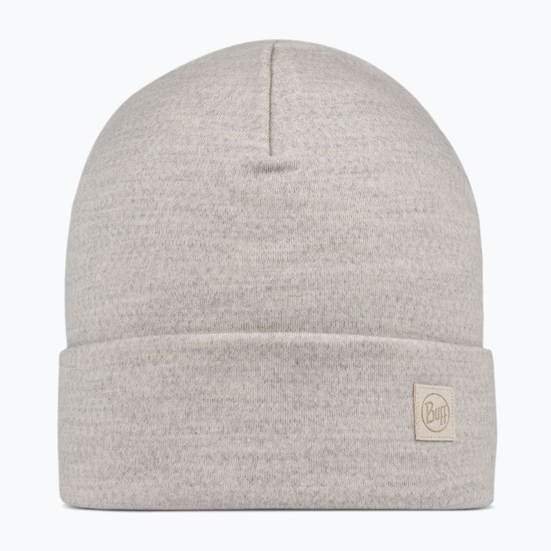 Căciulă de iarnă BUFF Heavyweight Merino Wool solid cloud