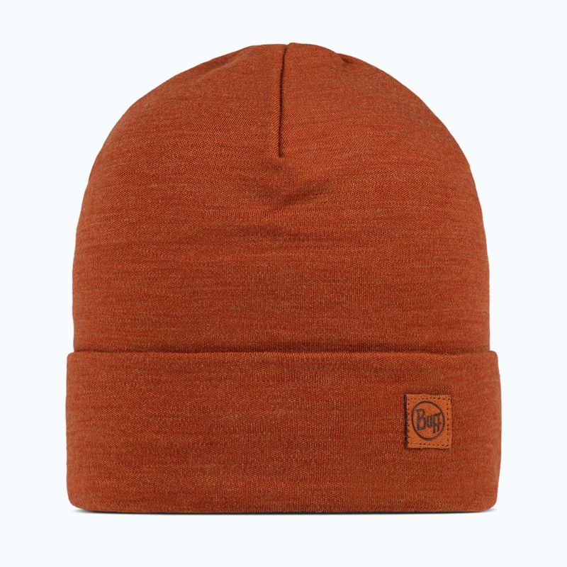 Căciulă de iarnă BUFF Heavyweight Merino Wool solid cinnamon