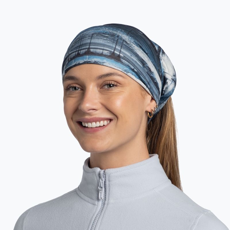 Eșarfă multifuncțională BUFF Original Ecostretch oser blue 4
