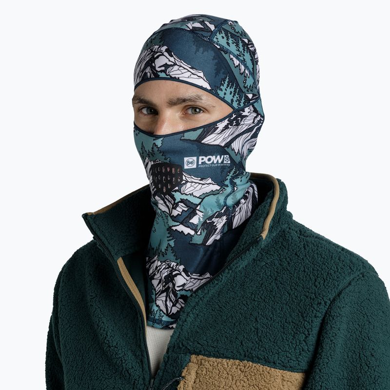 Cagulă BUFF Thermonet Hinged lau green