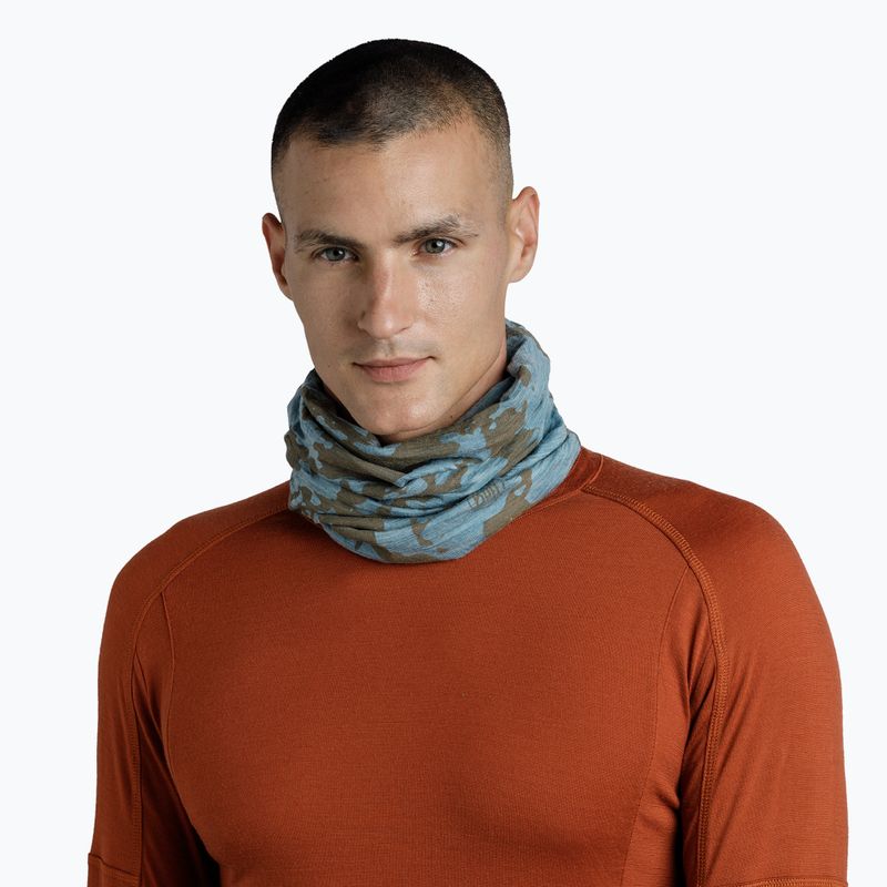 Eșarfă multifuncțională BUFF Lightweight Merino Wool usty multi 5