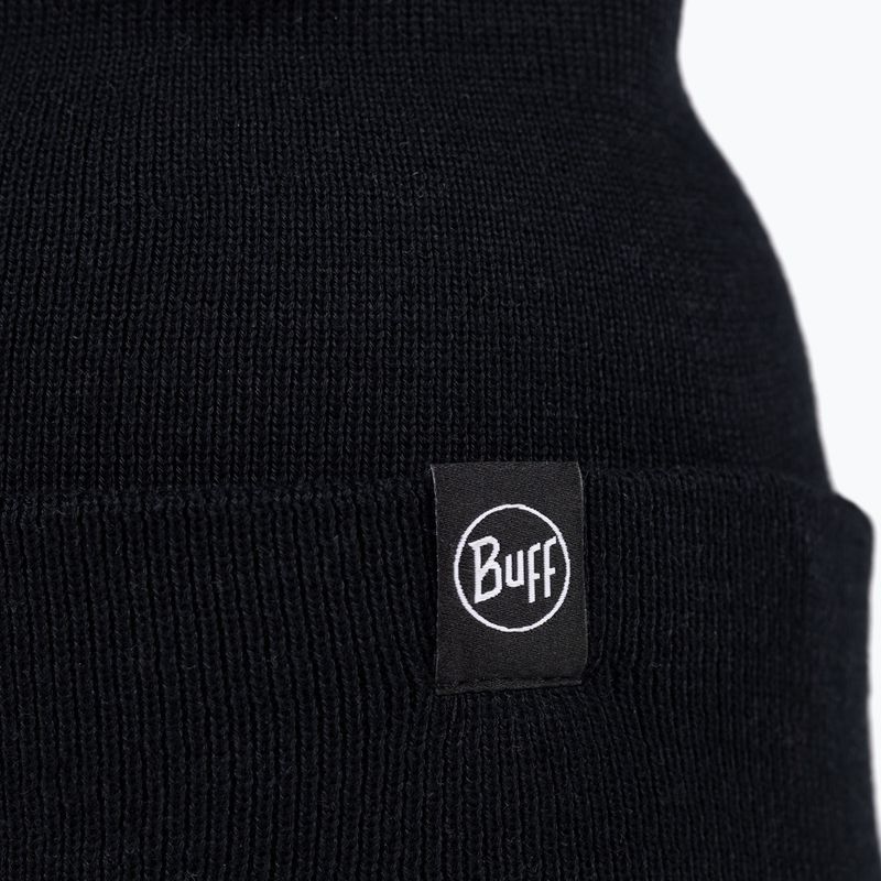 Căciulă de iarnă BUFF Knitted Lilon black 2