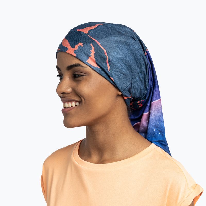 Eșarfă multifuncțională BUFF Coolnet UV gigitah night blue 4