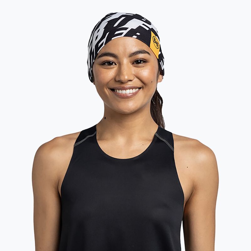 Bandană de cap BUFF Coolnet UV Wide Logo multicolor 3