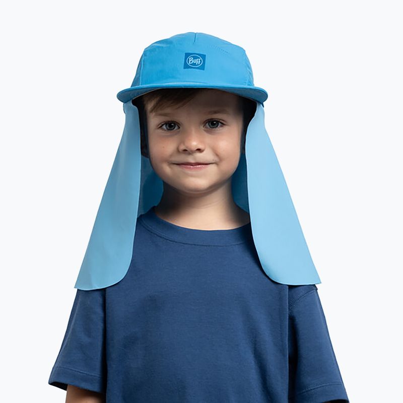 Șapcă pentru copii BUFF Desert Kids Solid azure 4