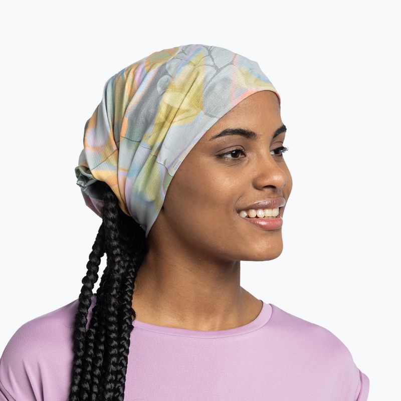 Eșarfă multifuncțională BUFF Coolnet UV Insect Shield Solid esmerald seagrove green 4