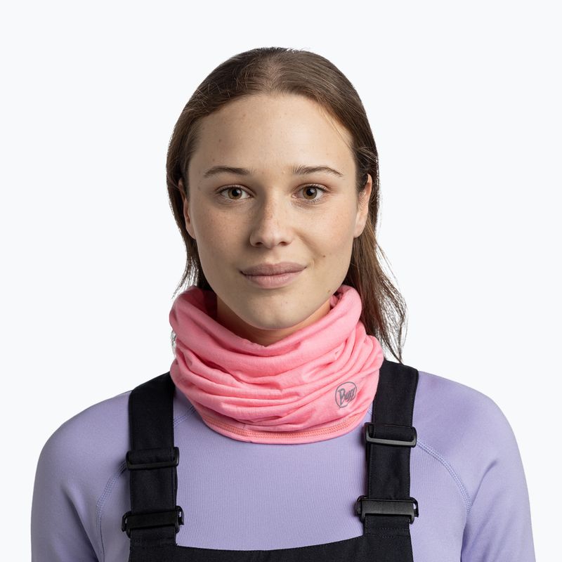 Eșarfă multifuncțională BUFF Lightweight Merino Wool rose pink 3
