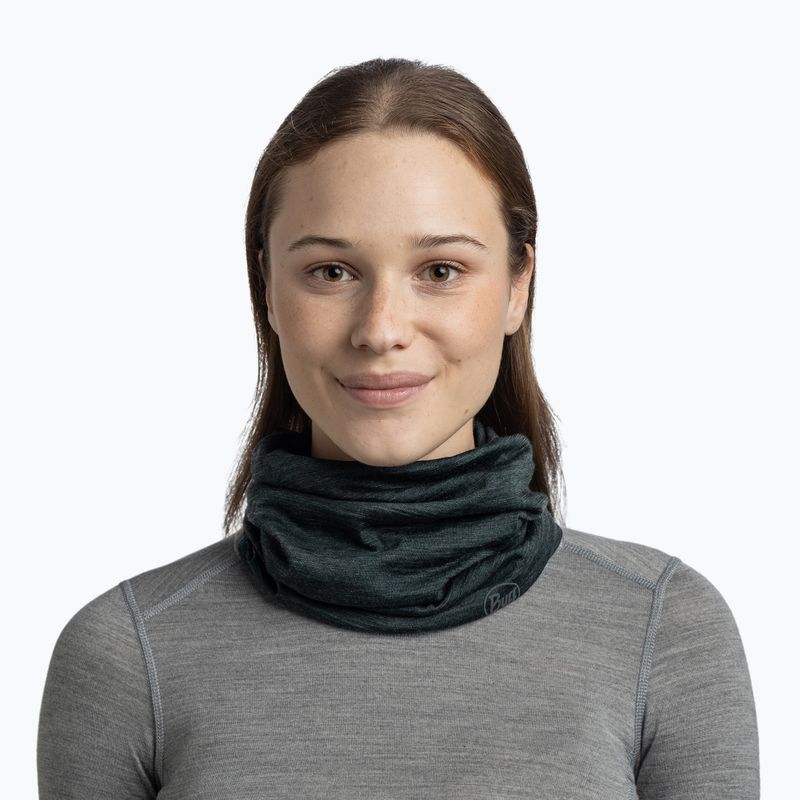 Eșarfă multifuncțională BUFF Lightweight Merino Wool multistripes forest 3
