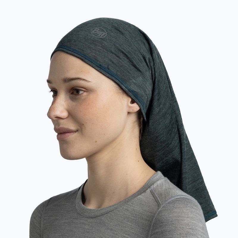 Eșarfă multifuncțională BUFF Lightweight Merino Wool multistripes forest 4