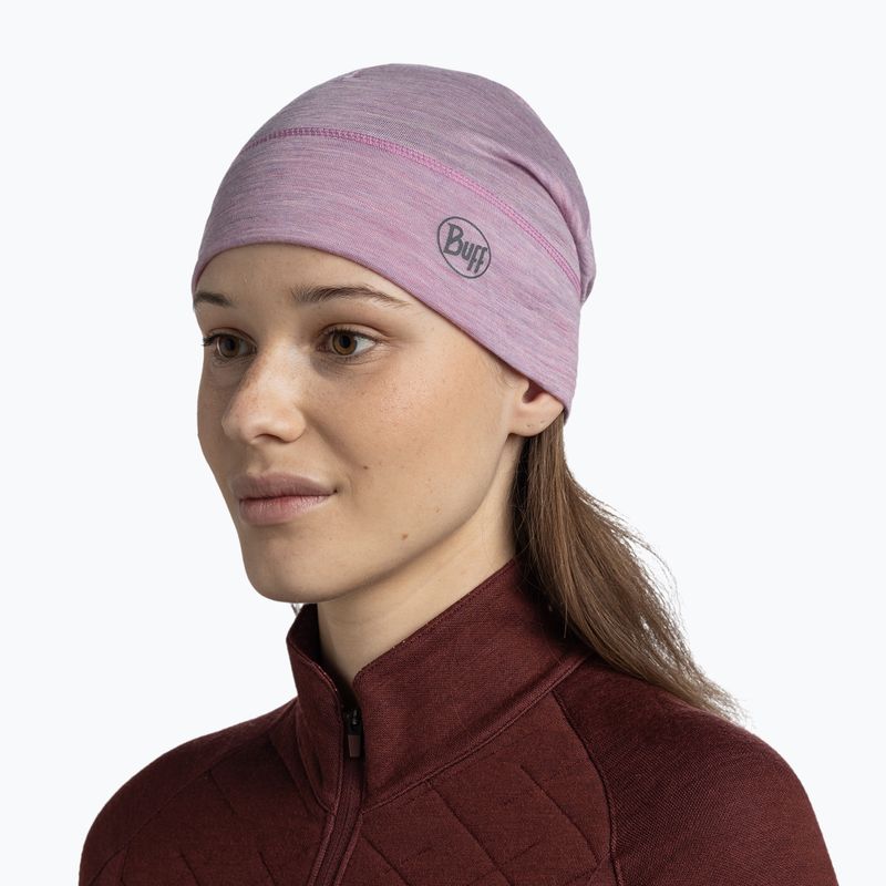 Căciulă de iarnă BUFF Lightweight Merino Wool solid pansy 4