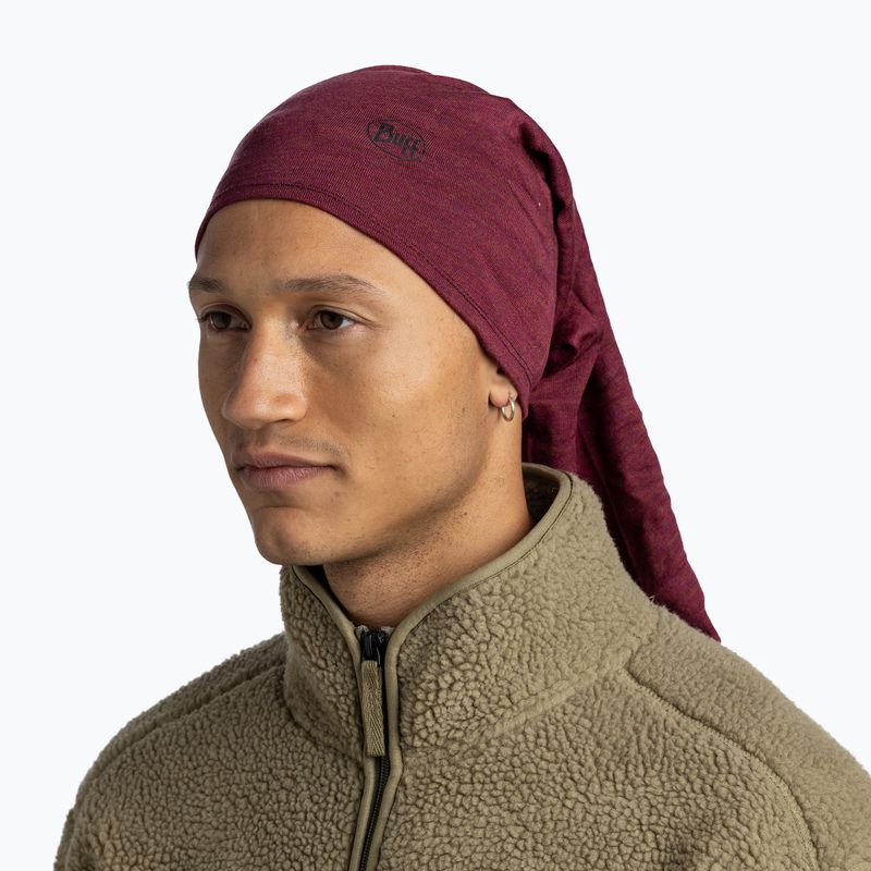 Eșarfă multifuncțională BUFF Midweight Merino Wool tibetan red 4
