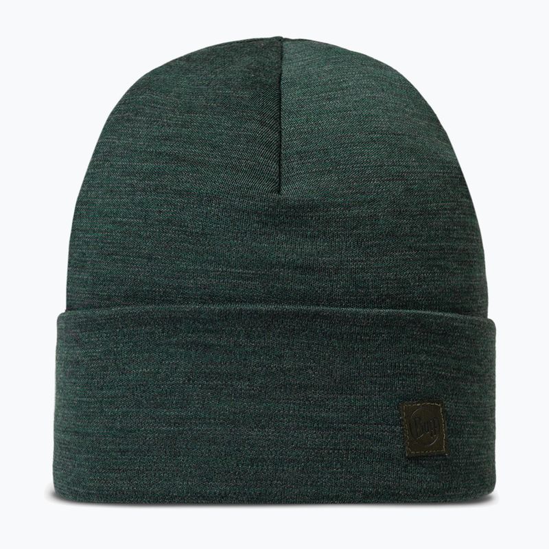 Căciulă de iarnă BUFF Heavyweight Merino Wool solid forest