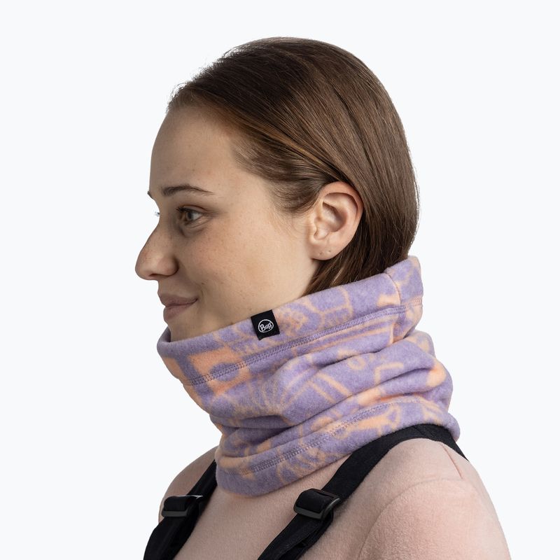 Guler tubular BUFF Polar leta grape ice 4