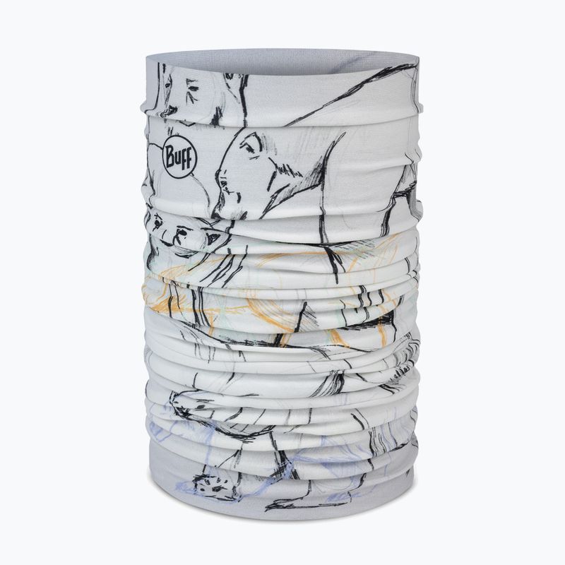 Eșarfă multifuncțională pentru copii BUFF Original Ecostretch bargy white