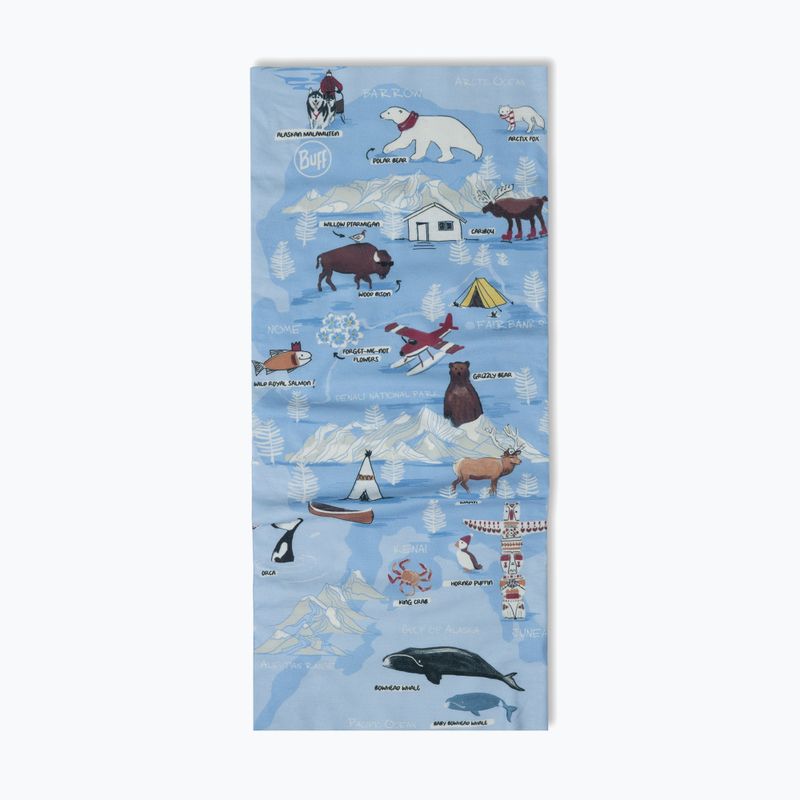 Eșarfă multifuncțională pentru copii BUFF Original Ecostretch imus washed blue 2