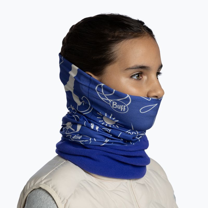 Eșarfă multifuncțională pentru copii BUFF Polar carty ultramarine 4