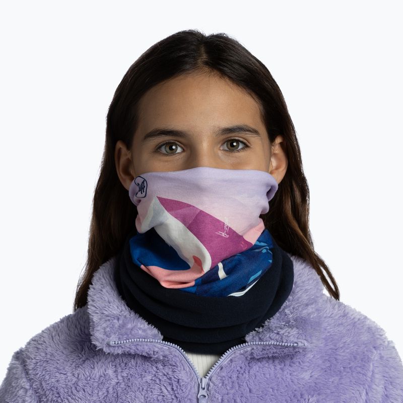 Eșarfă multifunțională pentru copii BUFF Polar omasi blue 4
