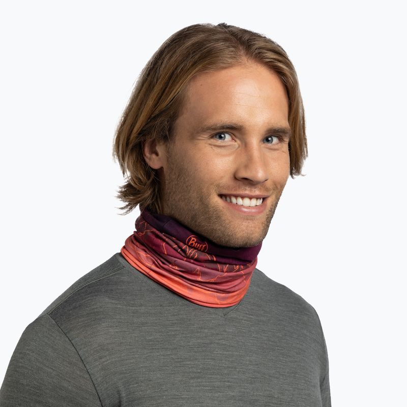 Eșarfă multifuncțională BUFF Original Ecostretch unal garnet 3