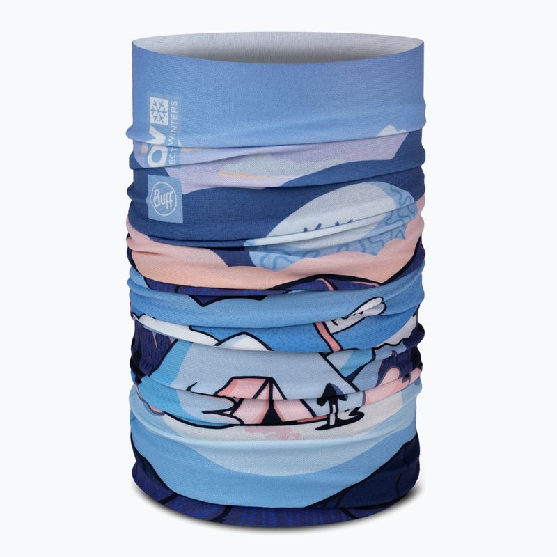 Eșarfă multifuncțională pentru copii BUFF Original Ecostretch pow riam blue