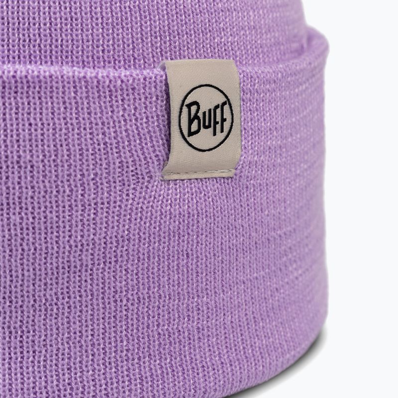 Căciulă de iarnă BUFF Knitted Lilon grape ice 2