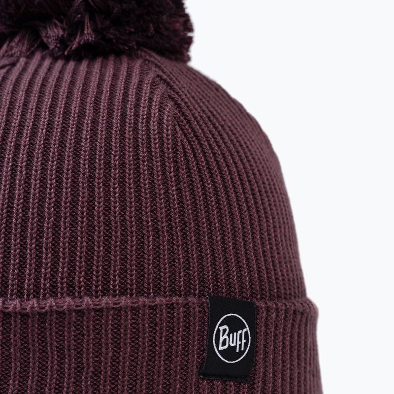 Căciulă de iarnă BUFF Knitted Renvi burgundy 2
