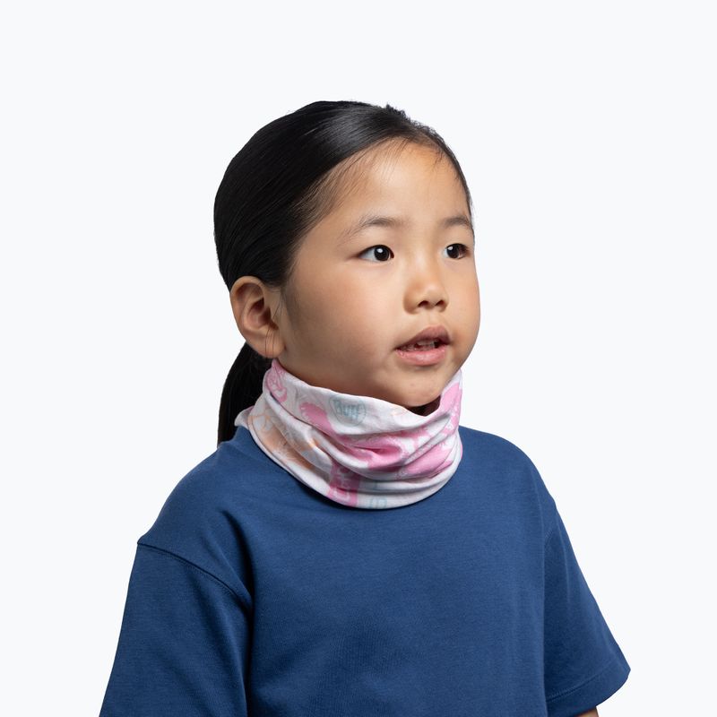 Eșarfă multifuncțională pentru copii BUFF CoolNet UV bacary pink 3
