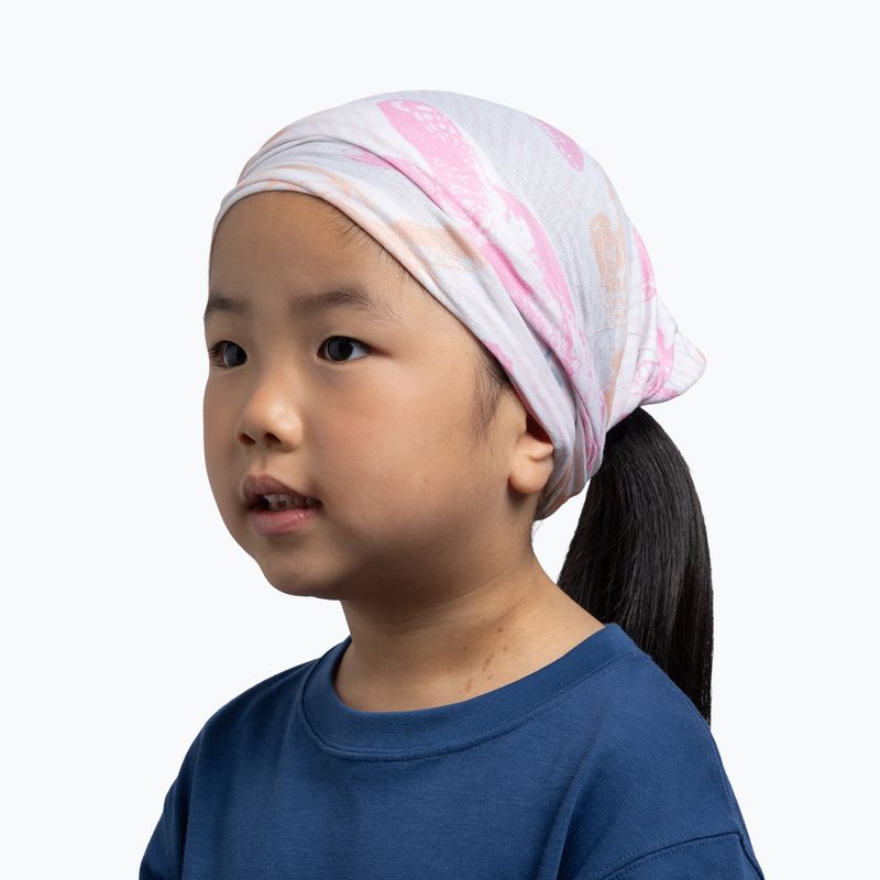 Eșarfă multifuncțională pentru copii BUFF CoolNet UV bacary pink 4