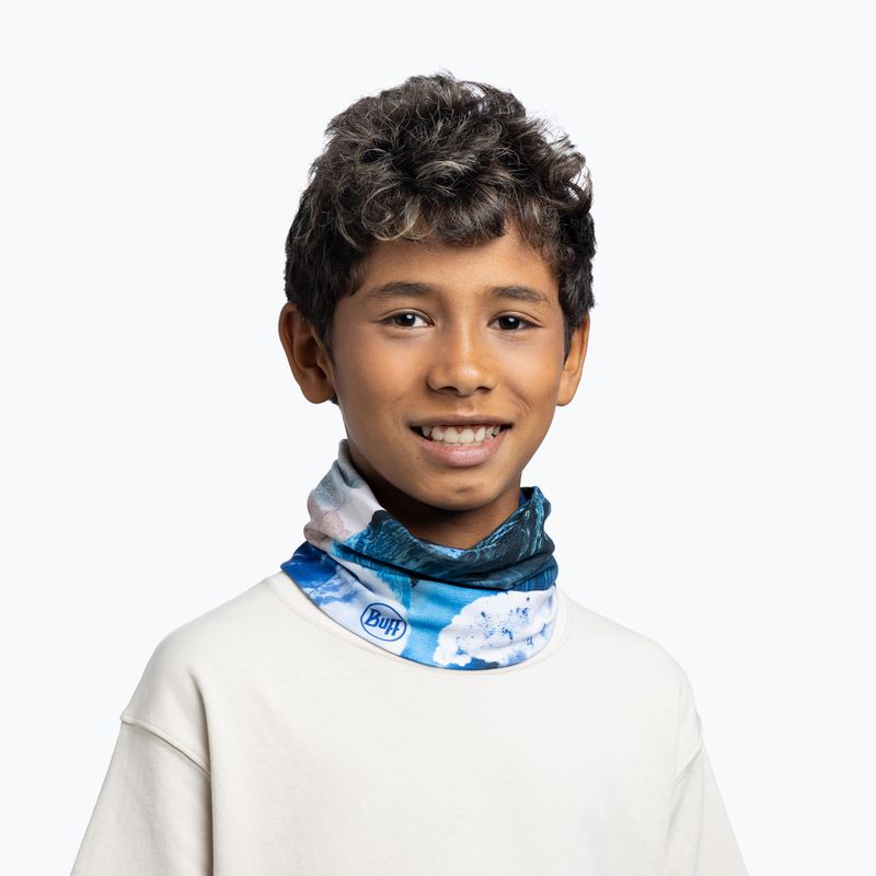Eșarfă multifuncțională BUFF Coolnet UV turbo blue 3